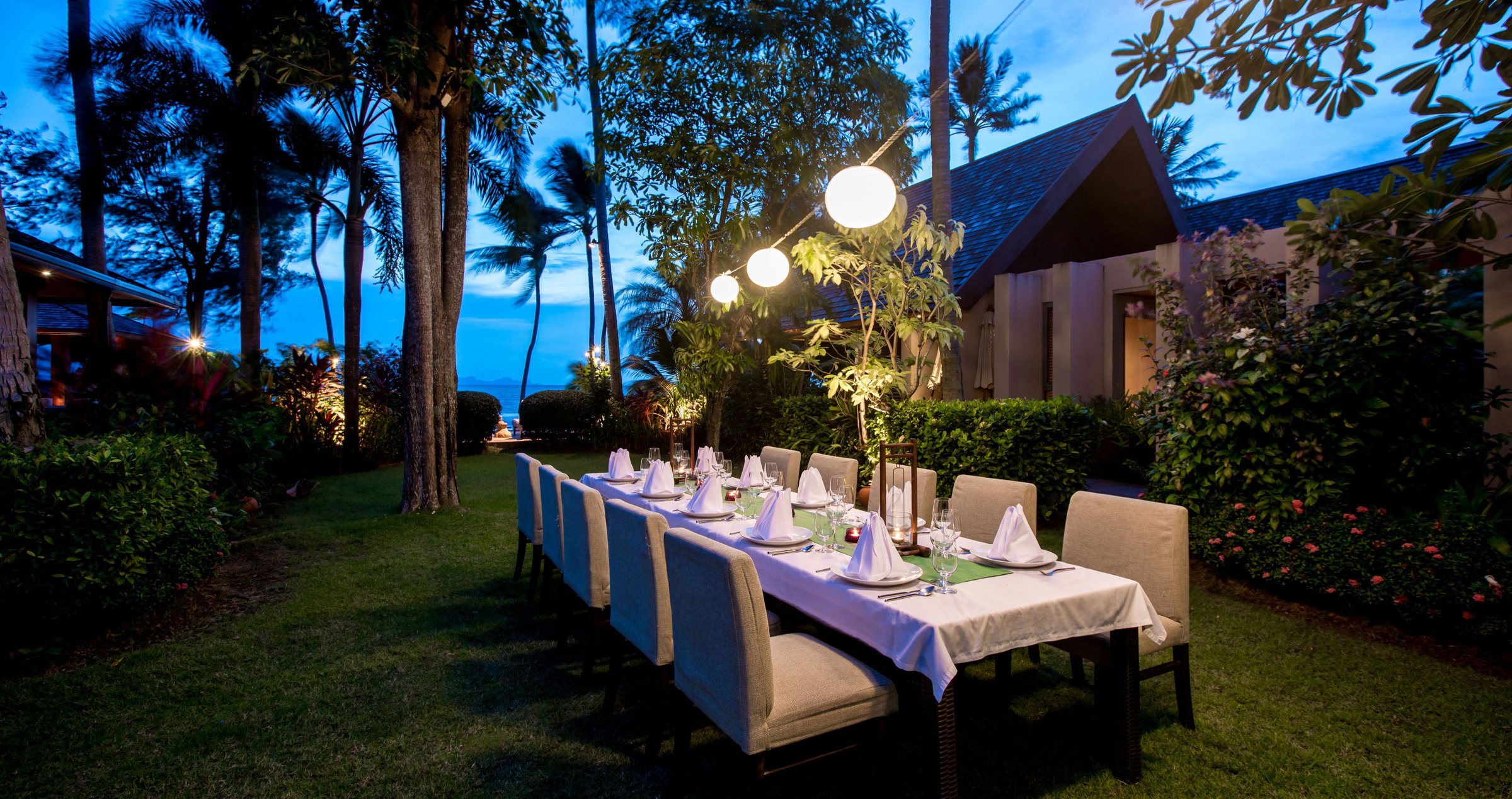 Private dining for your villa group