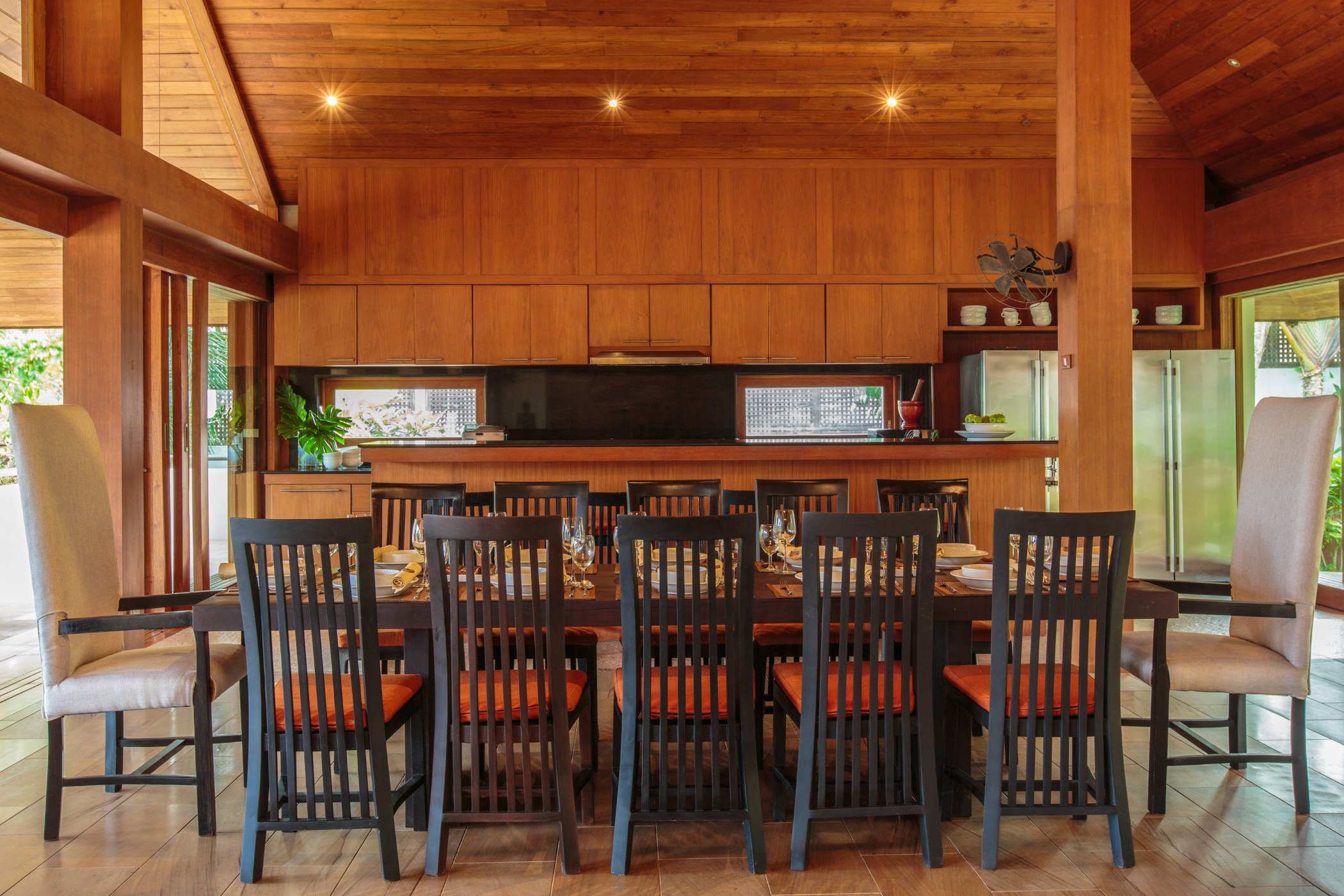 Private villa dining